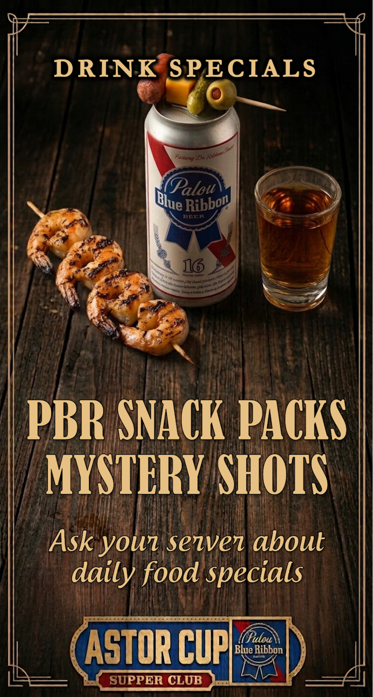 PBR Snack Packs / Mystery Shots — Drink Specials